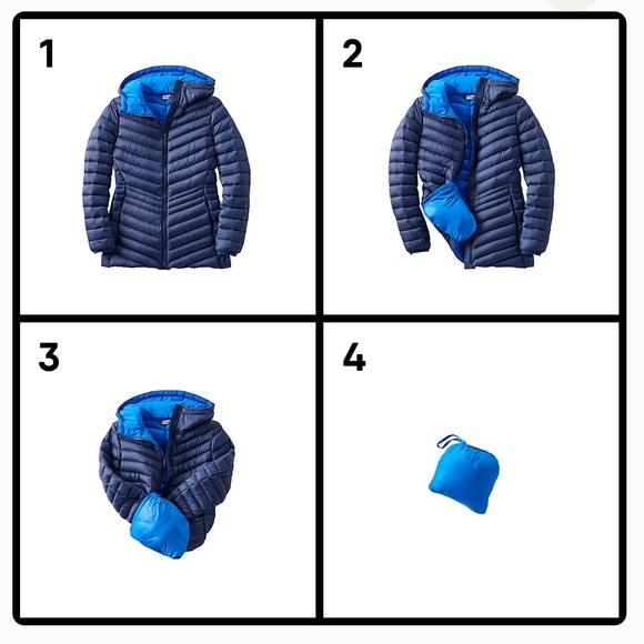 NWT Wanderweight Packable Down Hooded Long Jacket - Picture 6 of 8